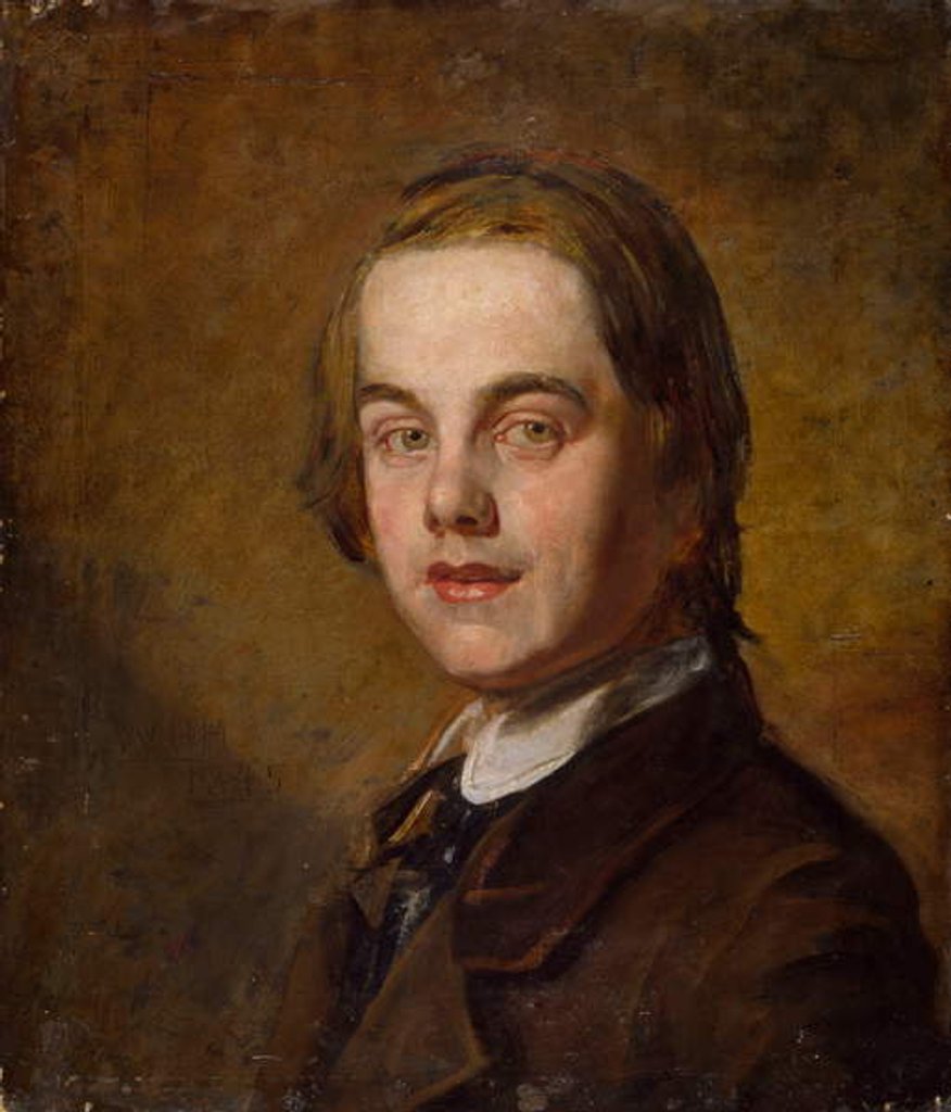 Detail of Self Portrait, 1845 by William Holman Hunt