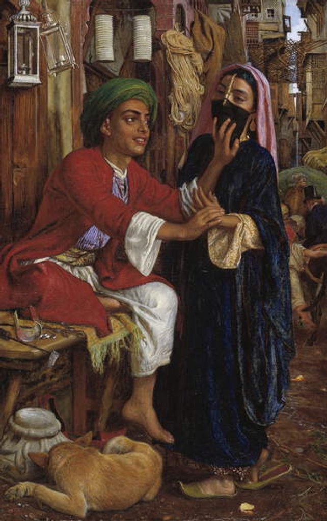 Detail of The Lantern Maker's Courtship, A Street Scene in Cairo, 1861 by William Holman Hunt