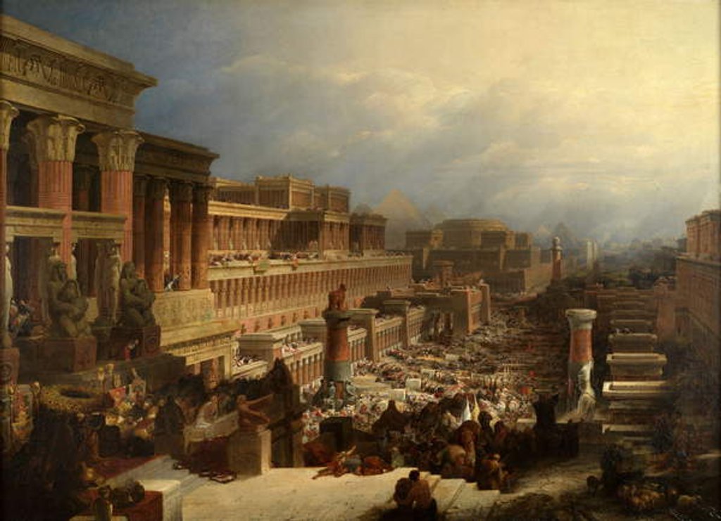 Detail of The Departure of the Israelites, 1829 by David Roberts