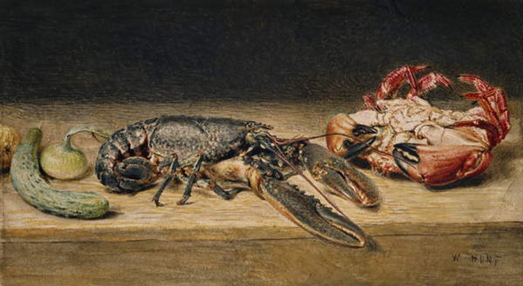 Detail of Lobster, Crab and Cucumber, 1827 by William Henry Hunt