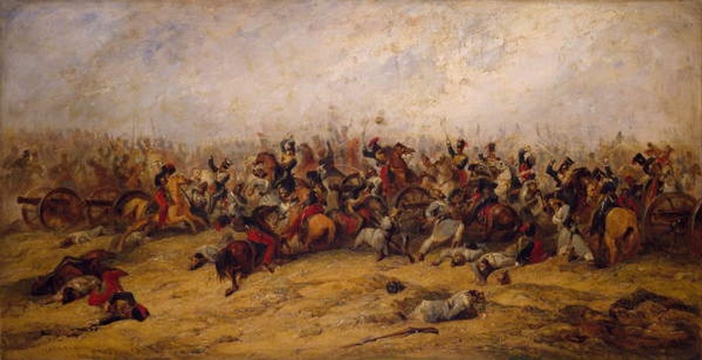 Detail of The Conflict at the Guns, Balaclava, 1854 by George Jones