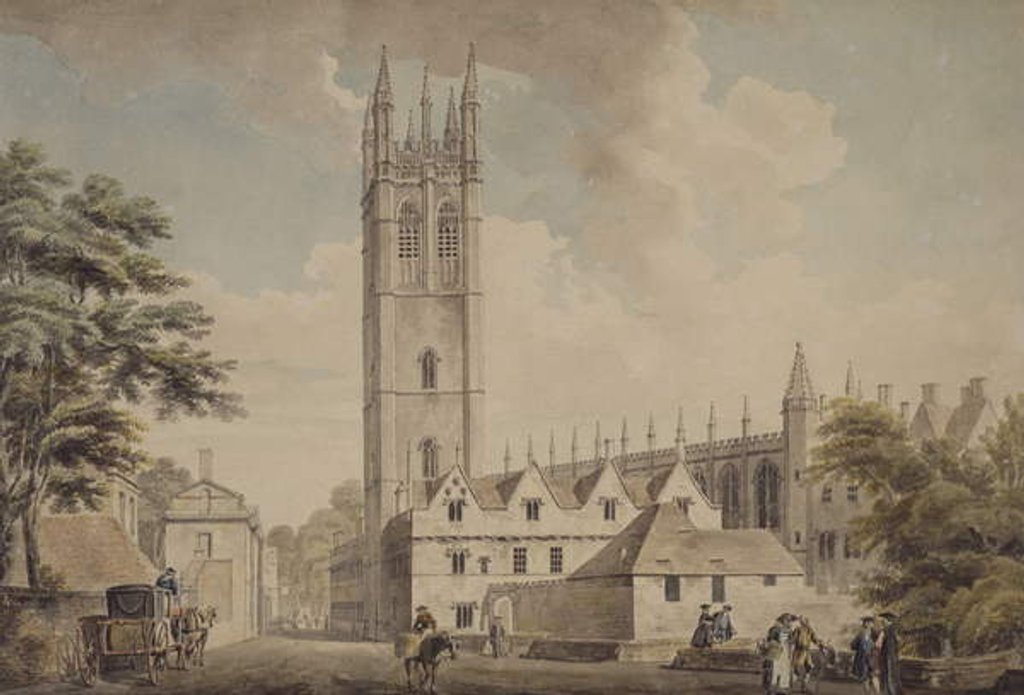 Detail of Magdalen Bridge And Tower, Oxford, 1768-1772 by Michael (1743-1801) Rooker