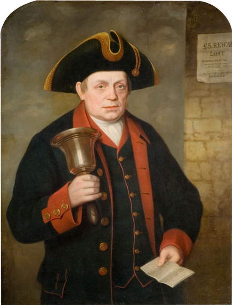 Detail of Portrait of Jacob Wilson Last Birmingham Town Crier, 1868-69 by William Thomas Roden