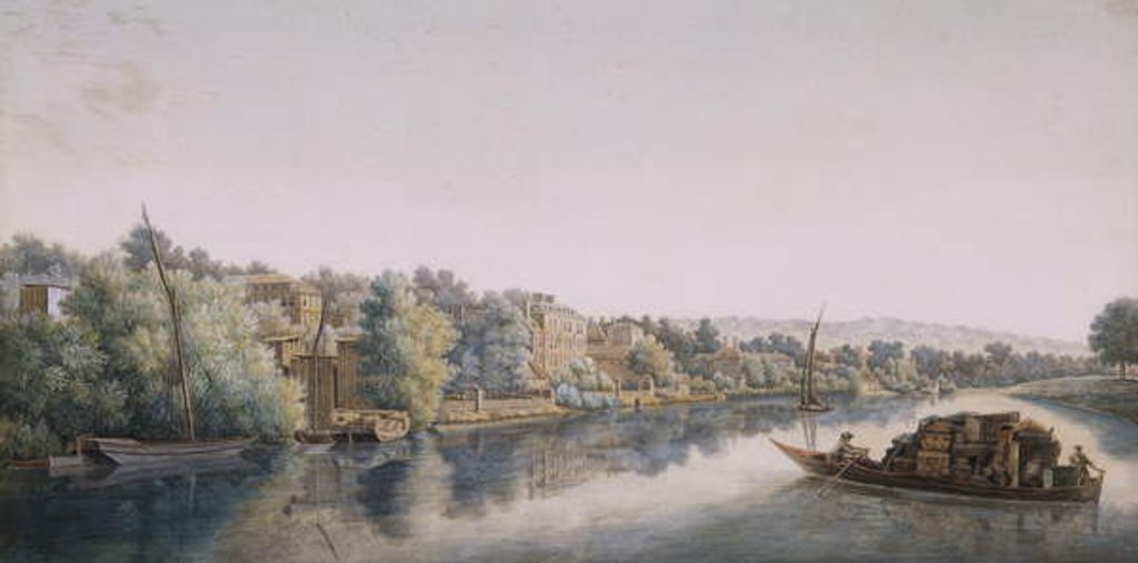 Detail of The Thames At Richmond, 1770-1780 by William Marlow