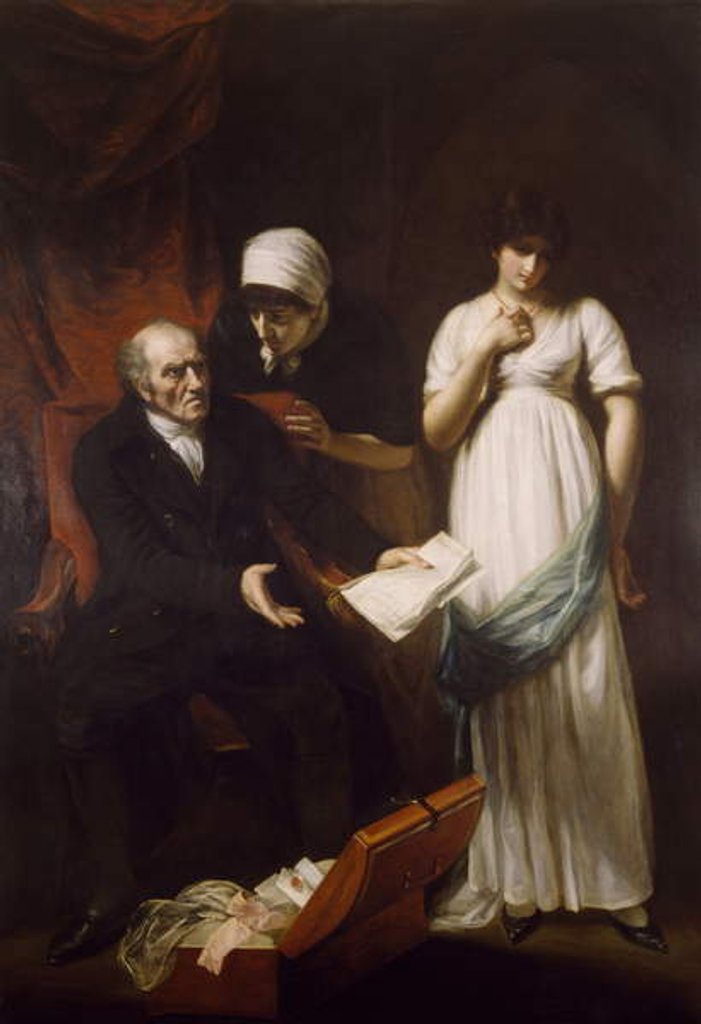 Detail of The Angry Father or The Discovery of the Clandestine Correspondence, 1802 by John Opie