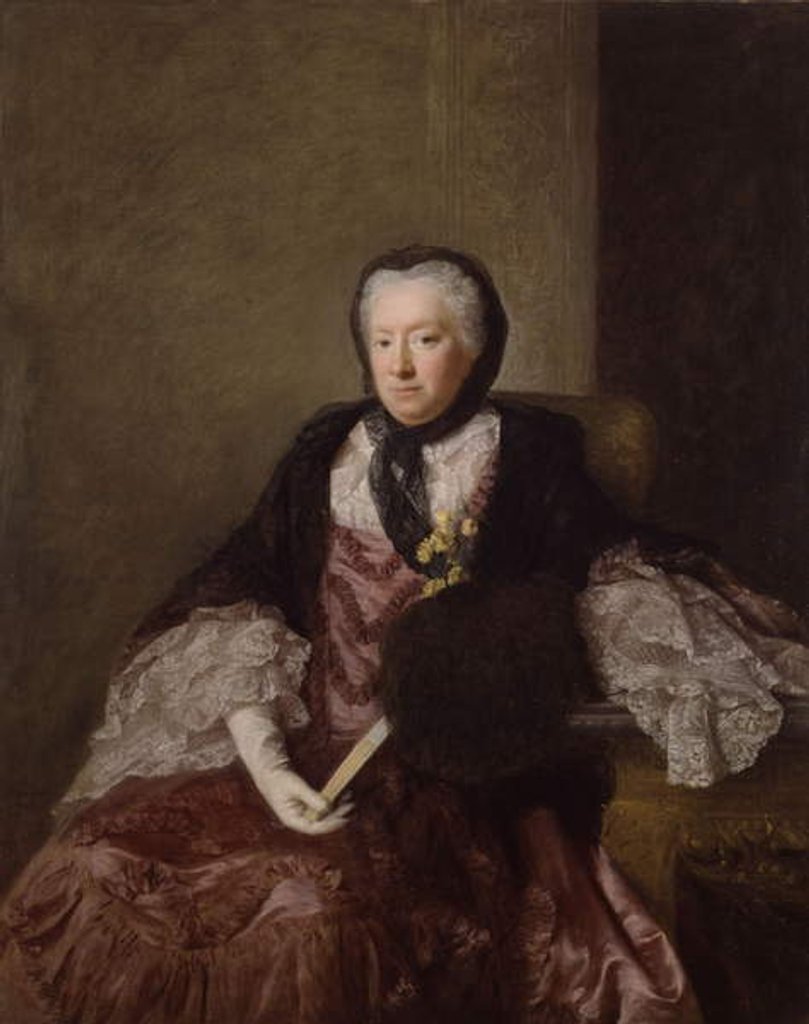 Detail of Portrait of Mrs Mary Martin, 1761 by Allan Ramsay