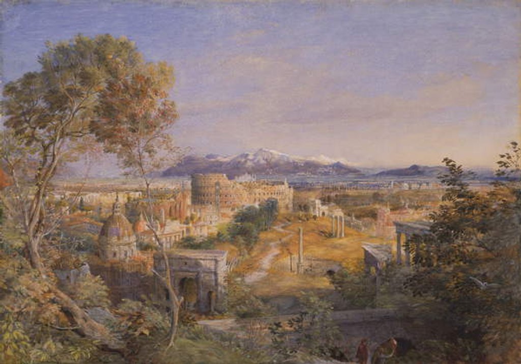 Detail of A View of Ancient Rome, 1838 by Samuel Palmer