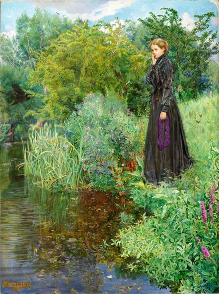 Detail of Boer War, 1900 - 'Last Summer Things were Greener', 1901 by John Byam Liston Shaw