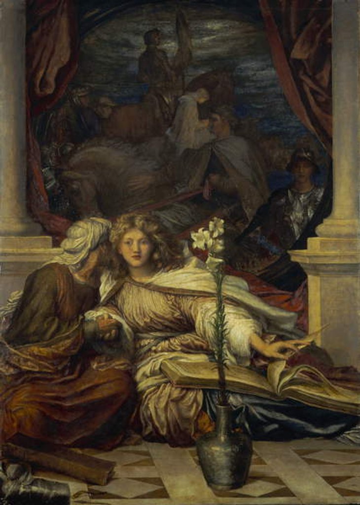 Detail of Britomart, 1877-78 by George Frederic Watts