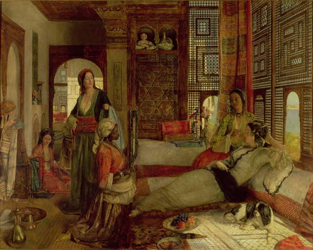 Detail of The Harem, 1876 by John Frederick Lewis