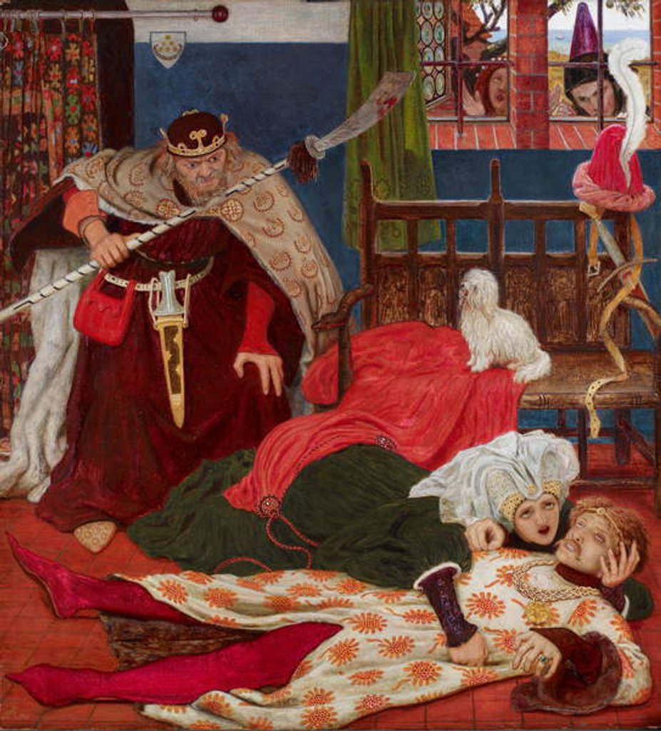 Detail of The Death of Sir Tristram by Ford Madox Brown