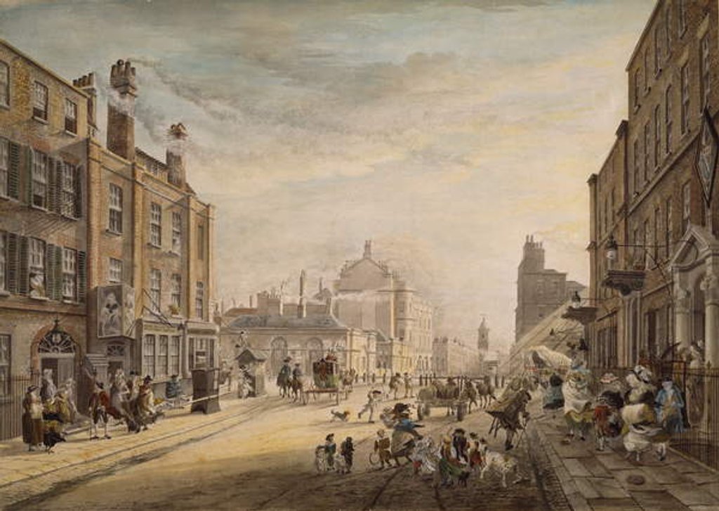 Detail of View Towards Hanover Square Showing Holles Street, London, 1773-1791 by James Miller