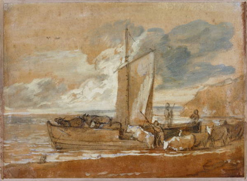 Detail of A Cattle Ferry, 1784-1788 by Thomas Gainsborough