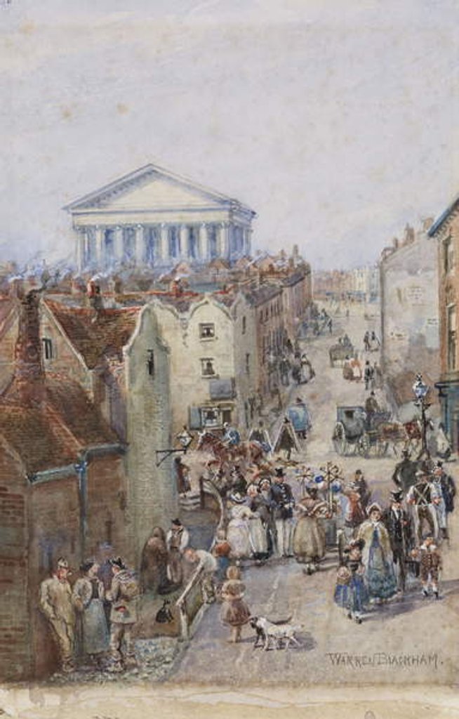 Detail of Hill Street, 1850 by Warren Blackham