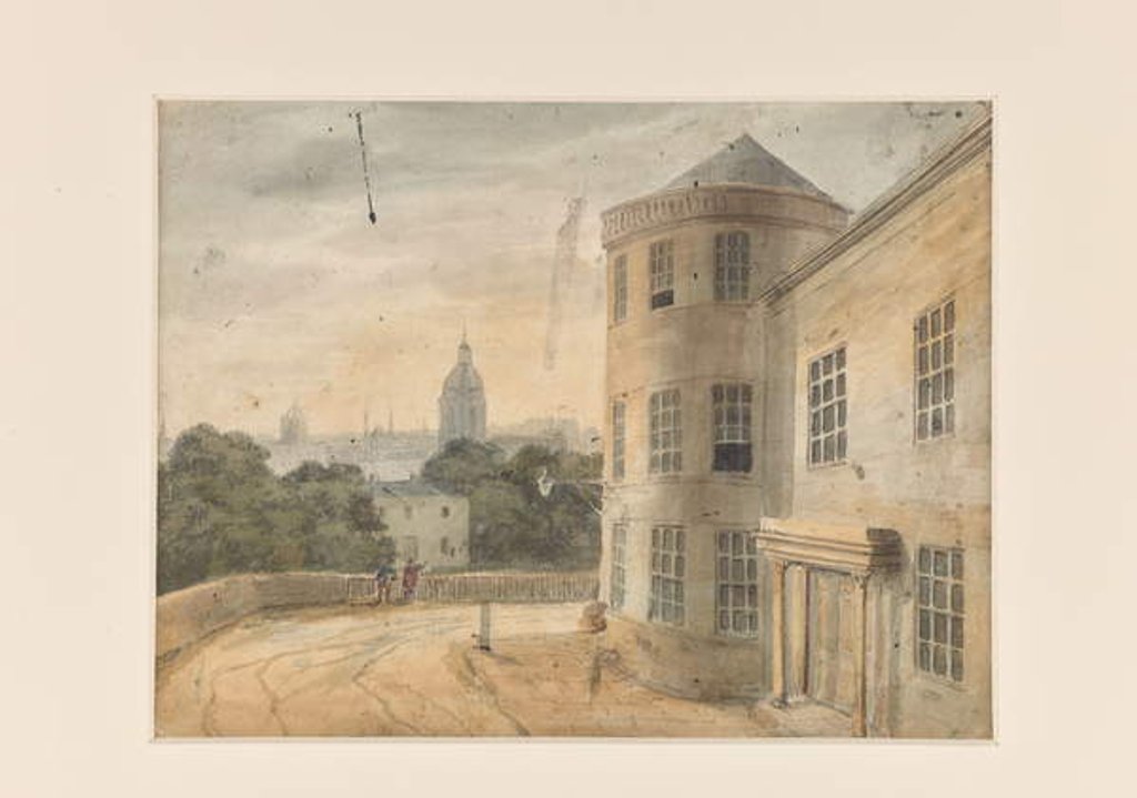 Detail of A View of The Crescent, Cambridge Street, Birmingham by School English