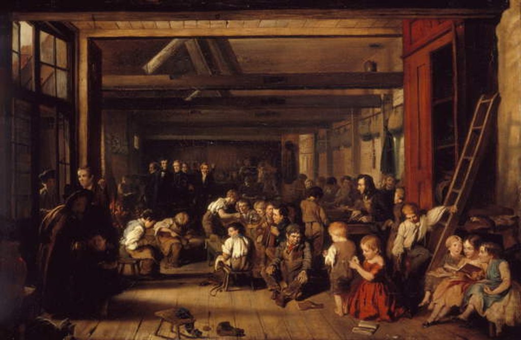 Detail of The First Ragged School, Westminster, 1851 by Alexander Blaikley