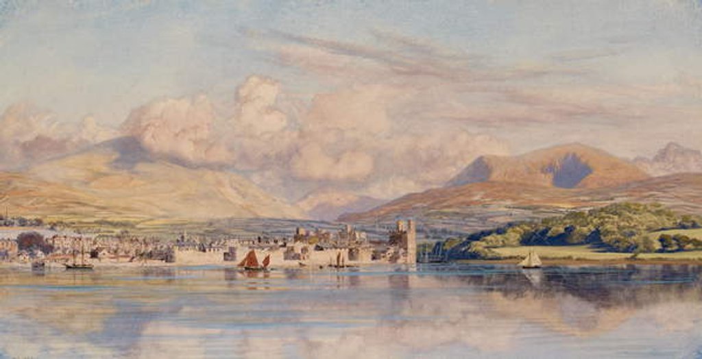 Detail of Caernarvon, 1875 by John Brett
