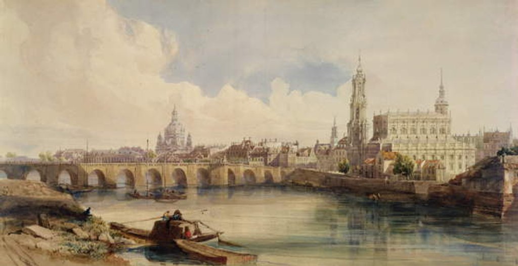 Detail of Dresden, 1843-1846 by Thomas Shotter Boys