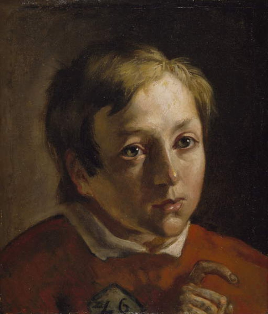 Detail of Portrait of a Boy, 1835-45 by Ford Madox Brown