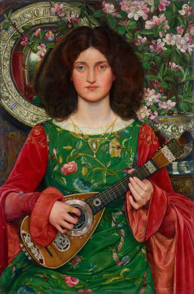 Detail of Musica, 1895-97 by Kate Elizabeth Bunce
