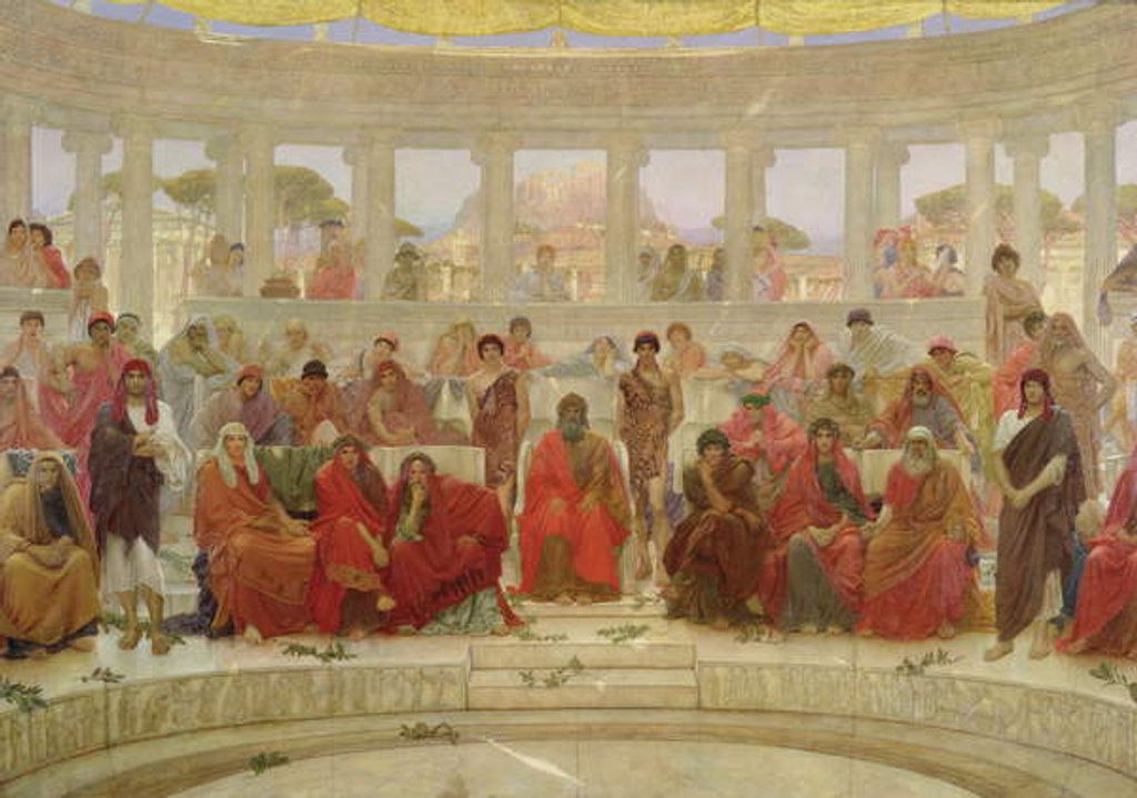 Detail of An Audience in Athens during the Representation of Agamemnon by Aeschylus, 1884 by William Blake Richmond