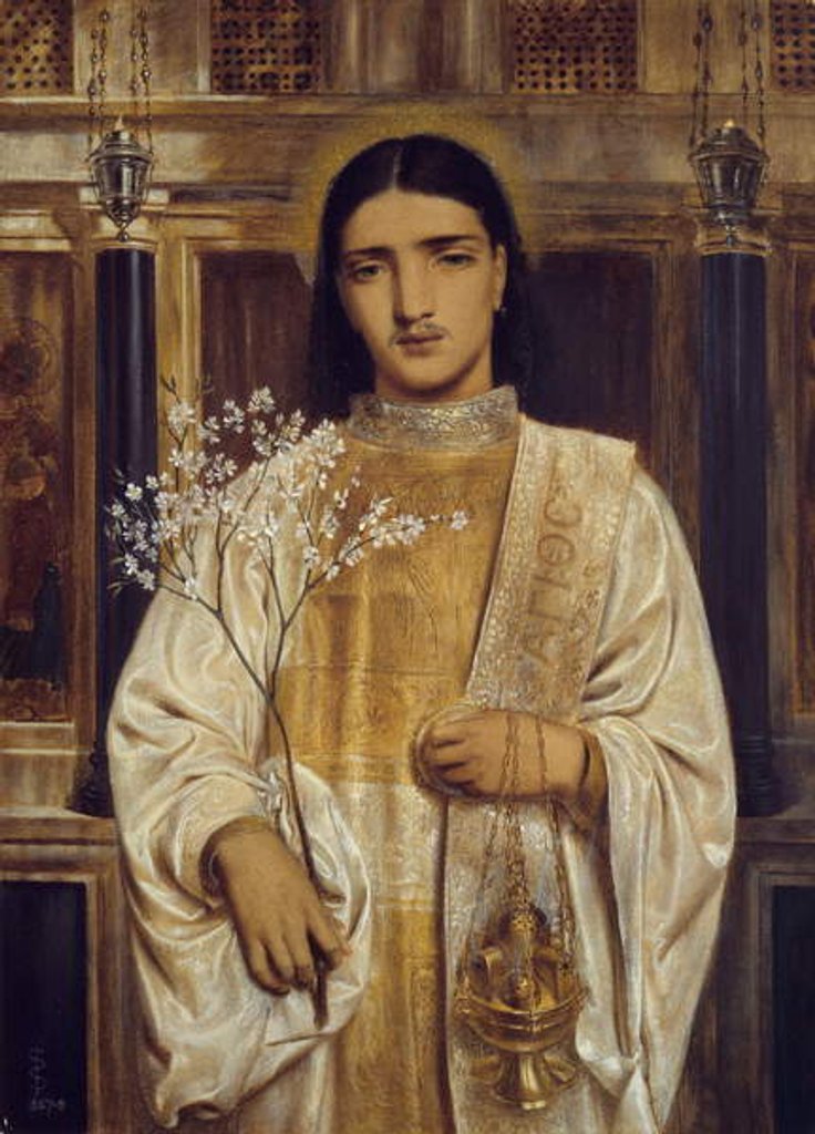 Detail of A Saint of the Eastern Church, 1867-68 by Simeon Solomon