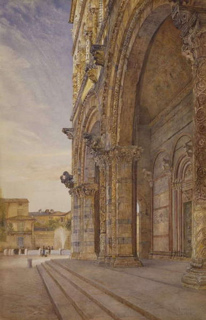 Detail of San Martino, Lucca, 1887 by Henry Roderick Newman