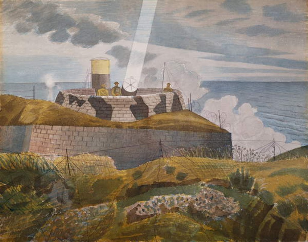 Detail of Searchlight at Dusk, October 1941 by Eric Ravilious