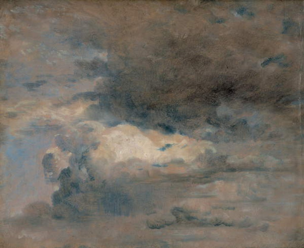 Detail of Study of Clouds - Evening, August 31st, 1822 by John Constable