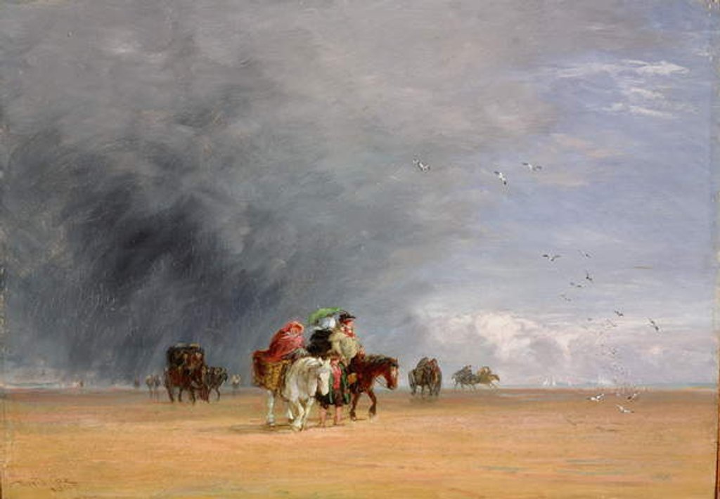 Detail of Crossing the Sands, 1848 by David Cox