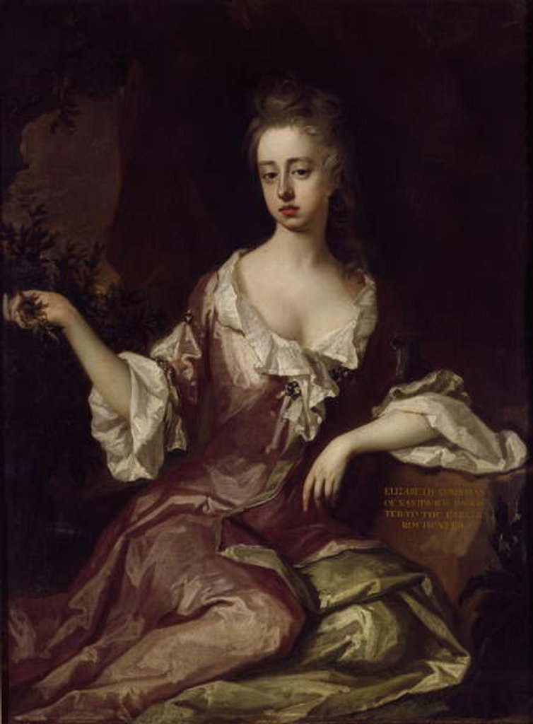Detail of Elizabeth Countess of Sandwich, 1690-1740 by Michael Dahl