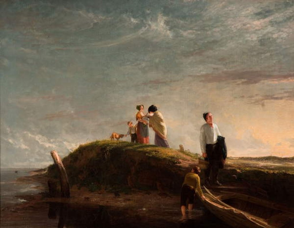 Detail of The Reluctant Departure, 1815 by William Collins