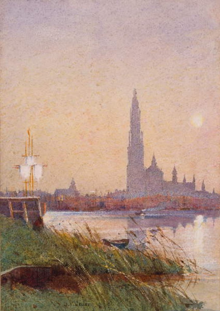 Detail of River Scene, 1887 by James Valentine Jelley