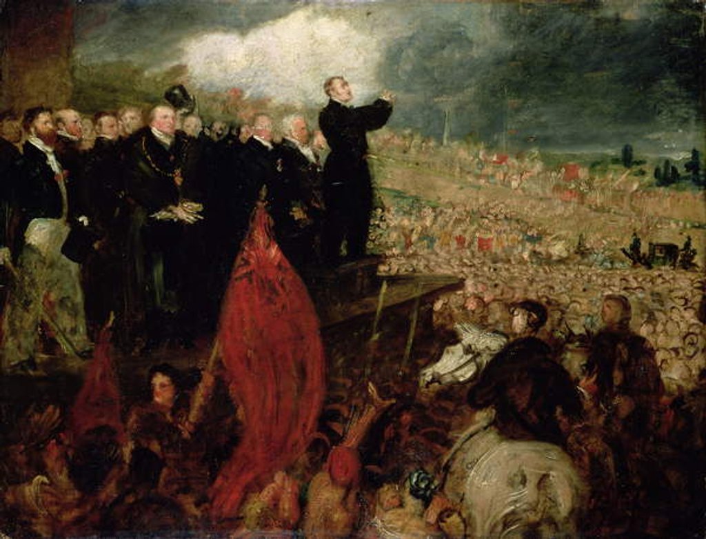 Detail of The Meeting of the Unions on Newhall Hill, Birmingham, 16th May 1832 by Benjamin Robert Haydon