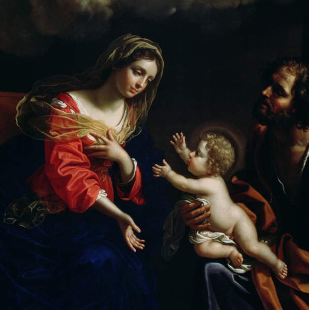 Detail of The Holy Family, detail, 1682 by Benedetto the Younger Gennari