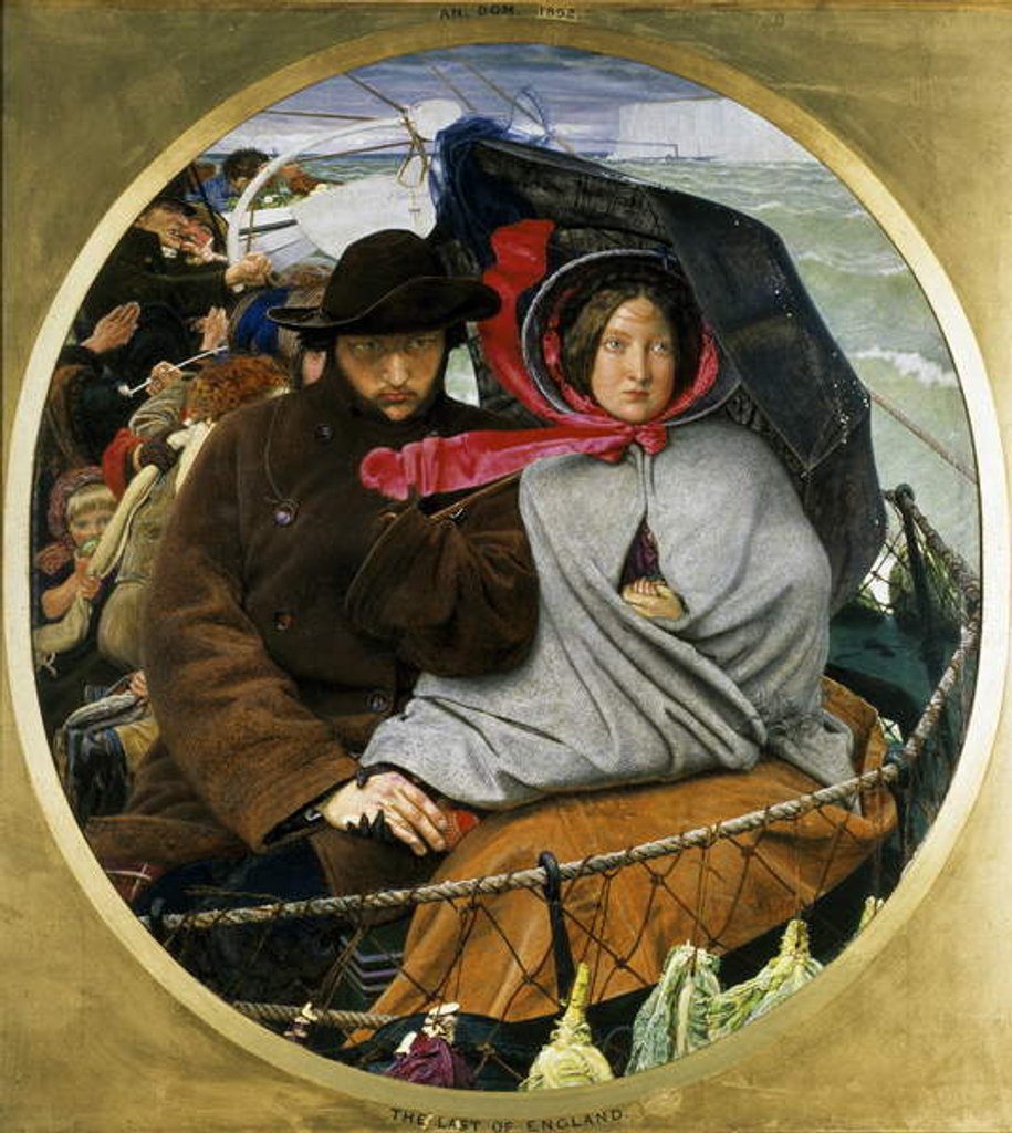 Detail of The Last of England, 1852-55 by Ford Madox Brown