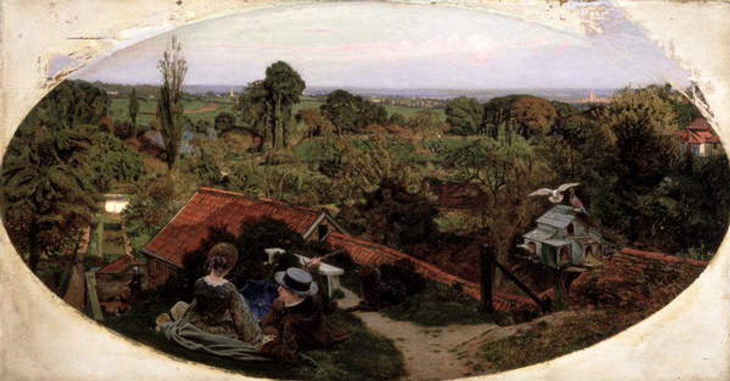 Detail of An English Autumn Afternoon, 1852-54 by Ford Madox Brown