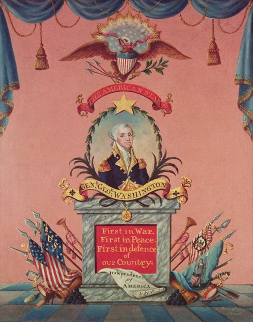 Detail of In Praise of George Washington by American School
