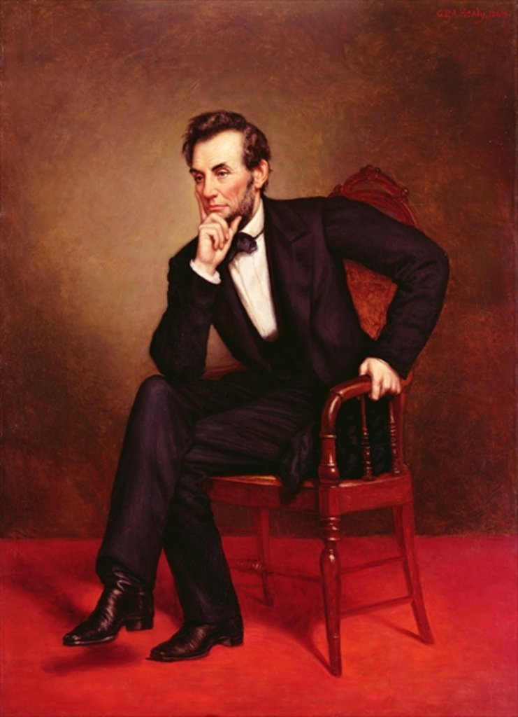 Detail of Portrait of Abraham Lincoln by George Peter Alexander Healy