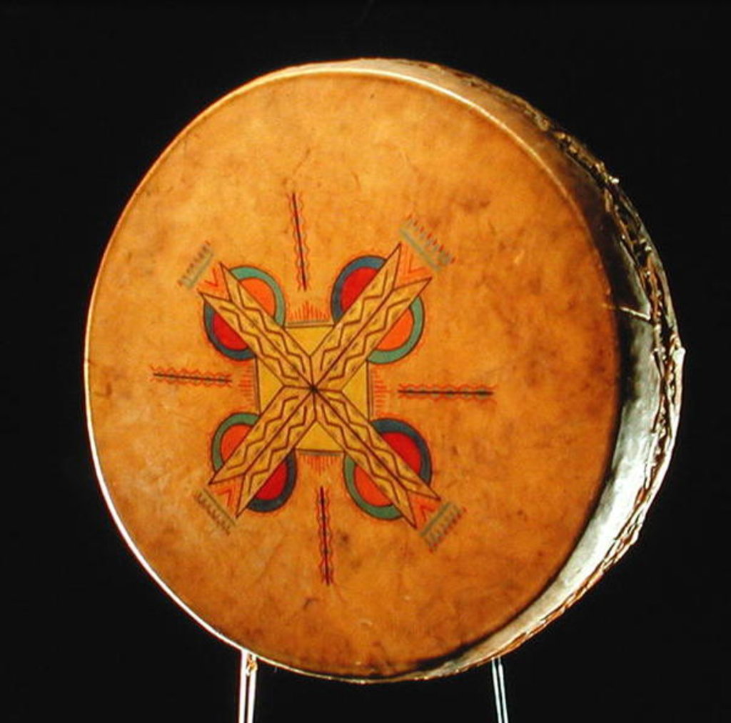 Detail of Osage drum by School American