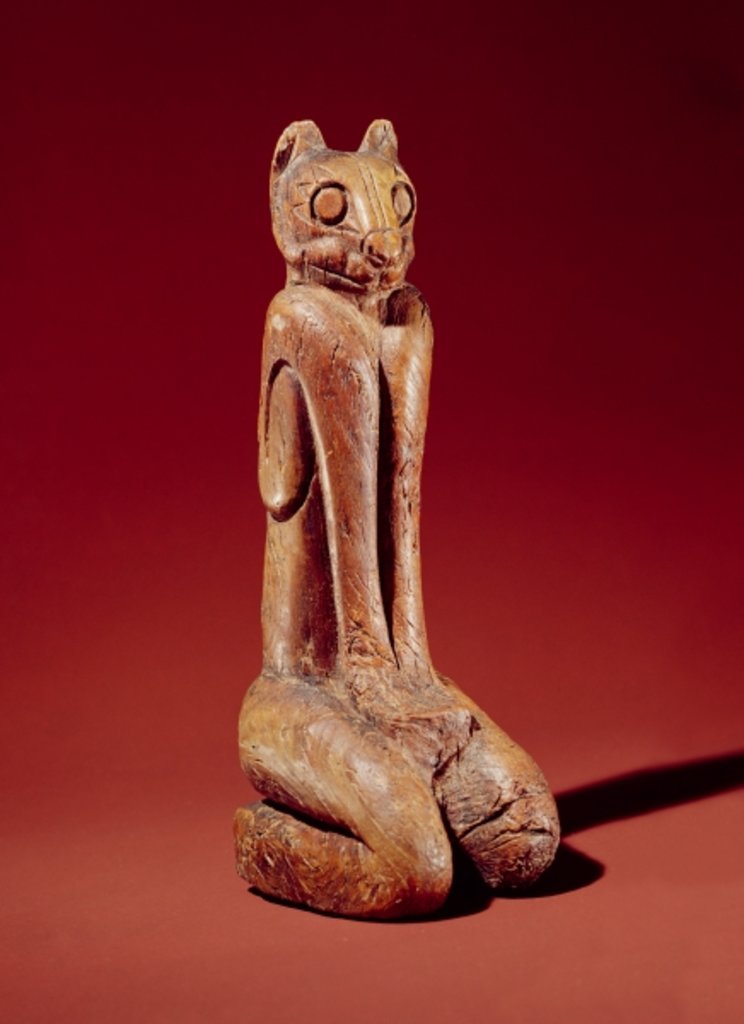 Detail of The Key Marco Cat, from Florida by American School