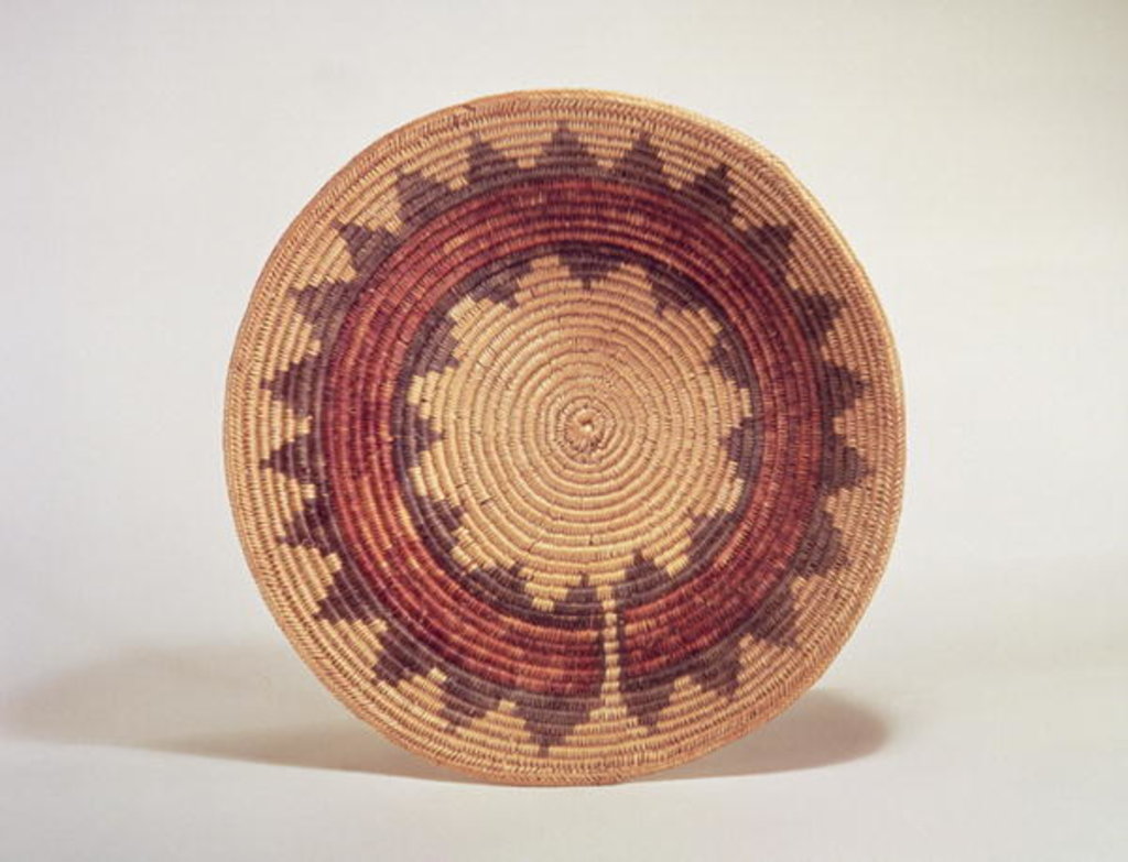 Detail of Hopi basket by American School
