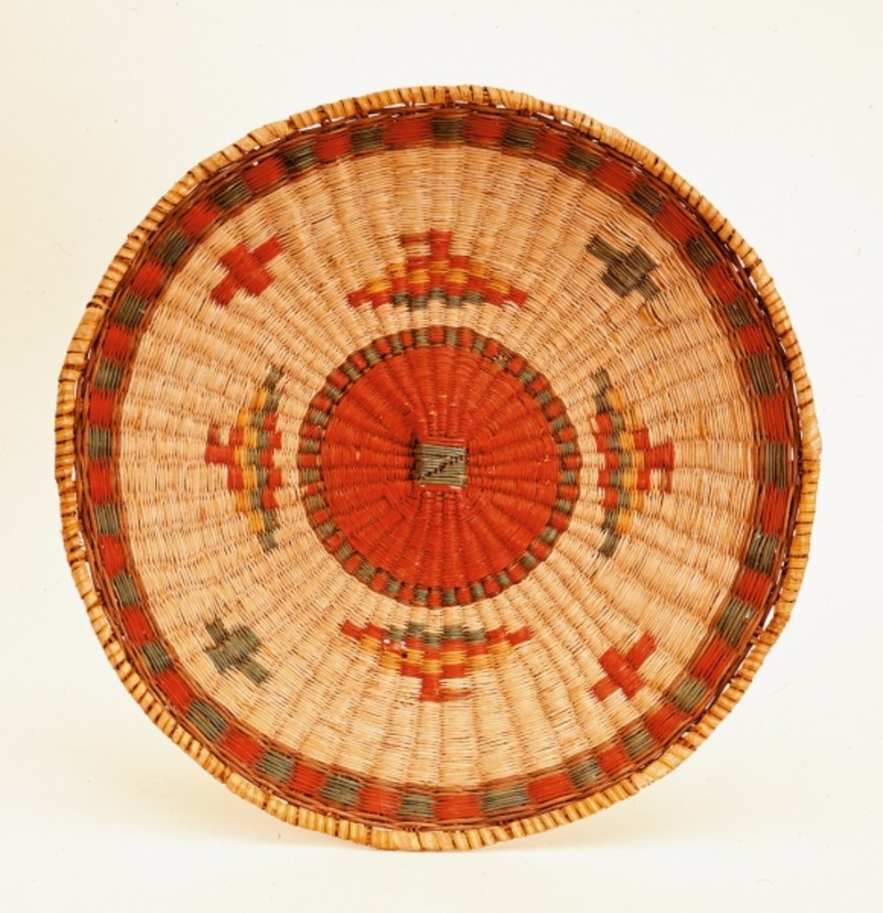 Detail of Eastern Woodlands serving basket by American School
