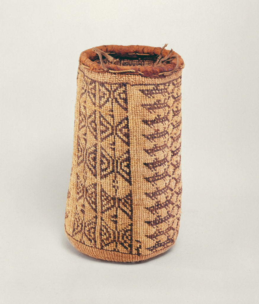 Detail of Wasco wallet basket, from Northwest American Coast by American School