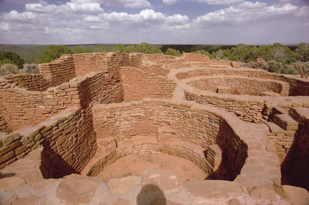 Detail of View of Pueblo Indian Kivas, built 11th-14th century by Anonymous
