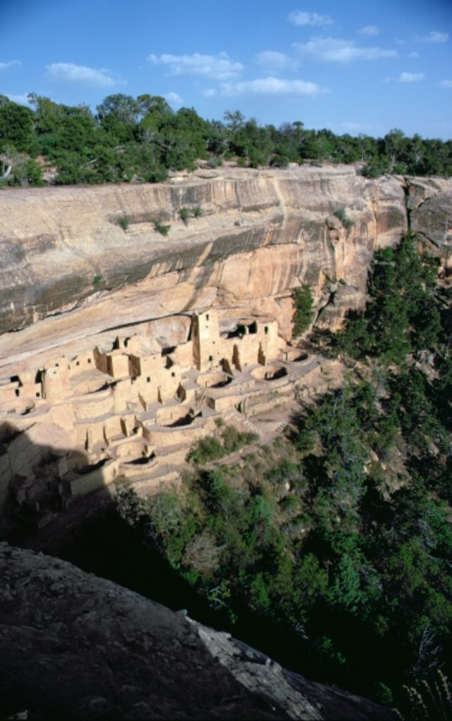 Detail of Pueblo Indian cliff dwellings, built 11th-14th century by Anonymous