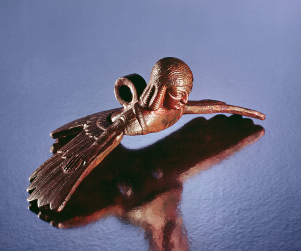 Detail of Cauldron handle, bird with the torso of a woman by Scythian Scythian