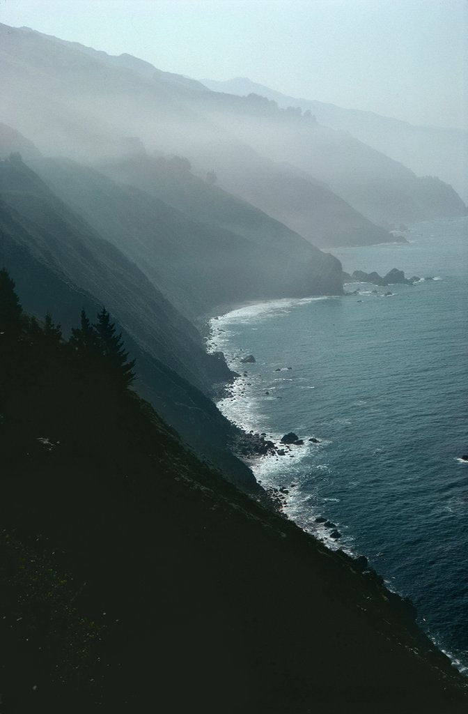 Detail of California coastline by Anonymous