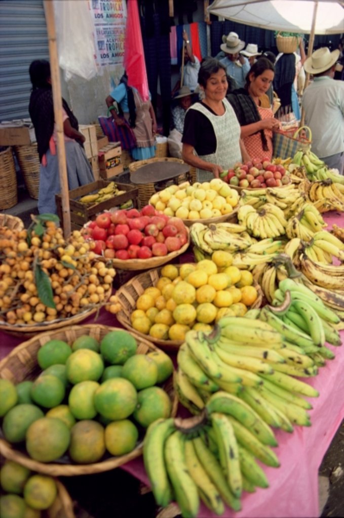 Detail of Fruit and vegetable stall by Anonymous