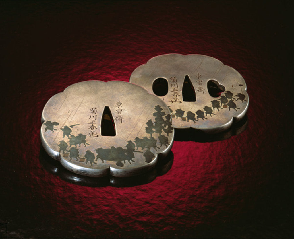 Detail of Tsuba Sword Guard, Edo Period by School Japanese